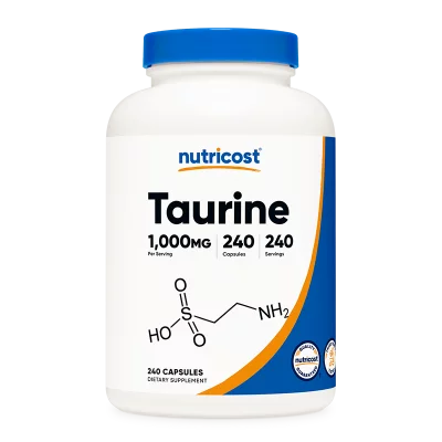 Мускулна функция и издръжливост - Таурин (Taurine), 1000 mg, 240 капсули
