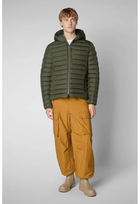 Олекотено капитонирано зимно яке с качулка - Каки