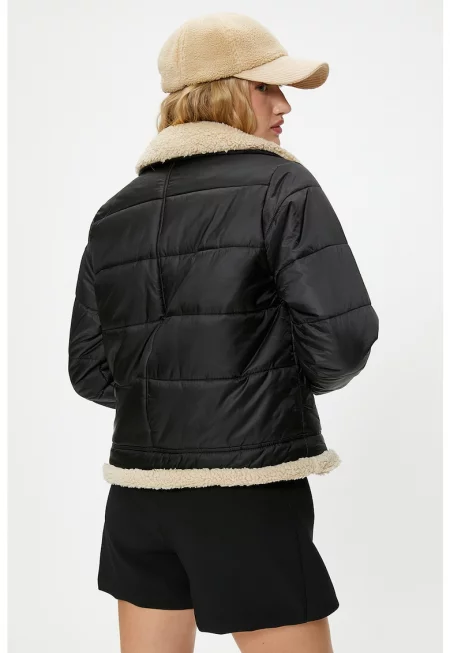 Подплатено зимно яке с колан