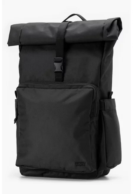 Раница с преден джоб с цип - Черен