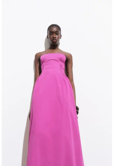 Разроена рокля с памук