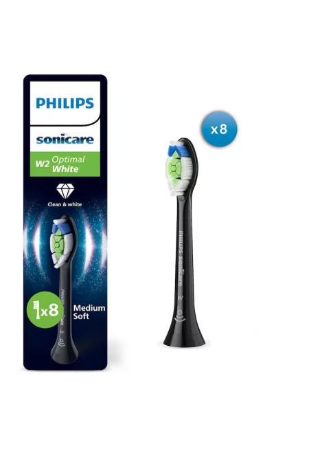 Резерва  Optimal White HX6068/88 - 8 глави за четка - Standard - Click-on - Синхронизация в режим BrushSync - Черен