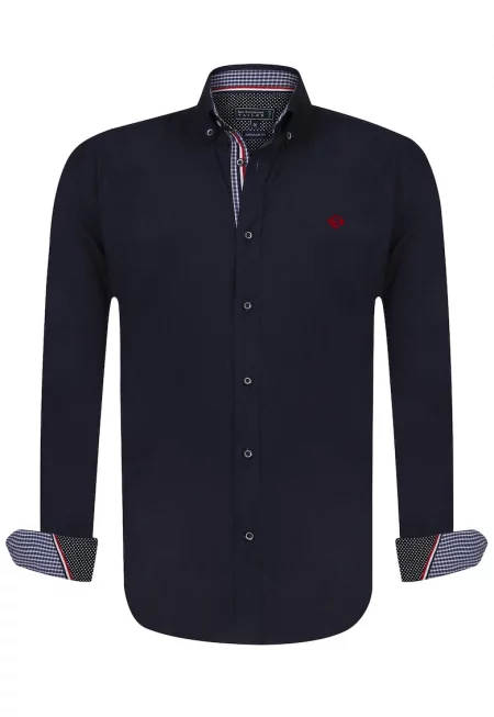 Риза с копчета на яката