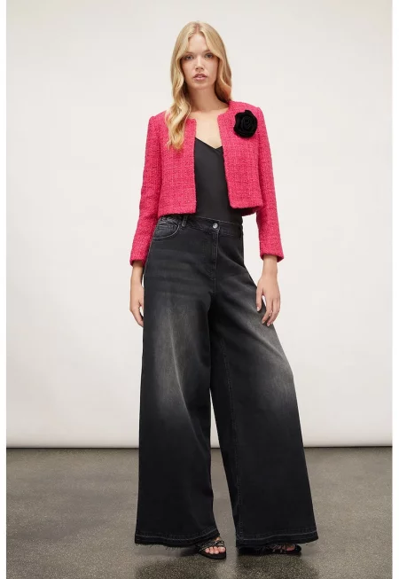 Сако от туид - Розово