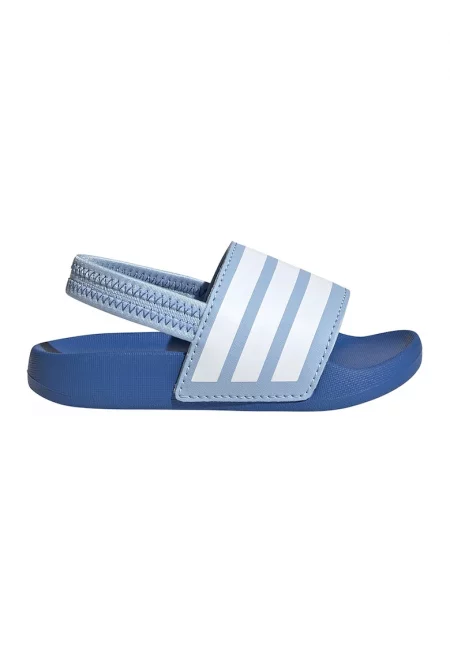 Сандали Adilette с отворена пета - Бял/Син