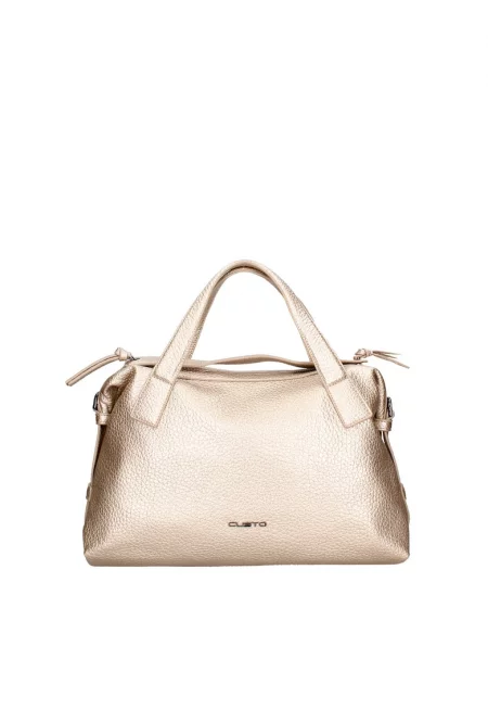 Шопинг чанта от еко кожа - Златист