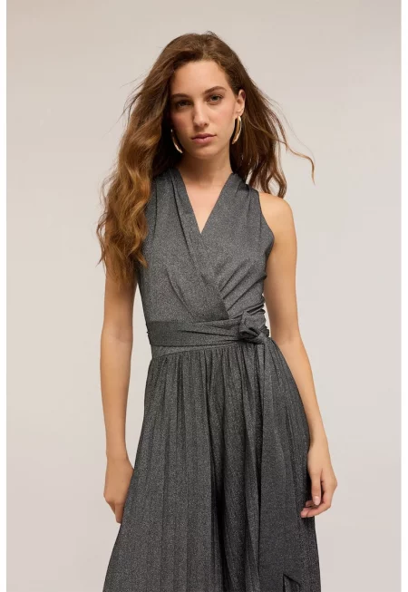 Шпиц гащеризон с широк крачол - Антрацитно сиво