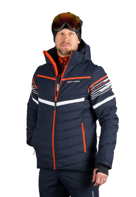 Ски яке Yarognev с качулка - Оранжев/Тъмносин