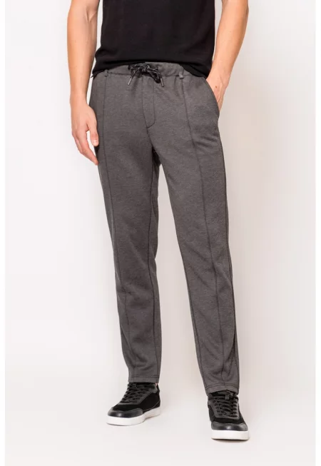 Скосен панталон Zander - Меланж тъмно сиво