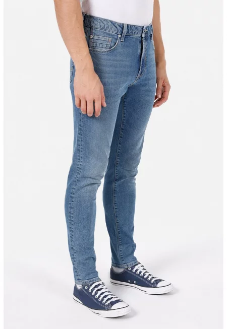 Слим дънки - Пастелносин