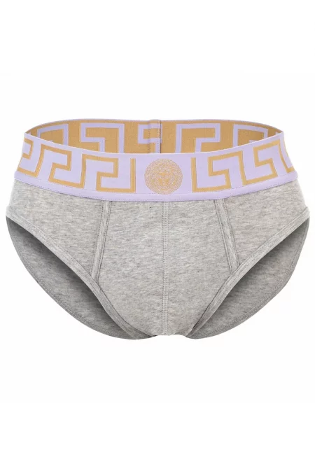 Слипове с лого на талията - Светло сив