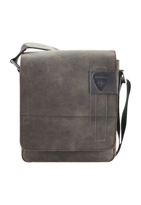 Strellso - Кожена чанта - Кафяв