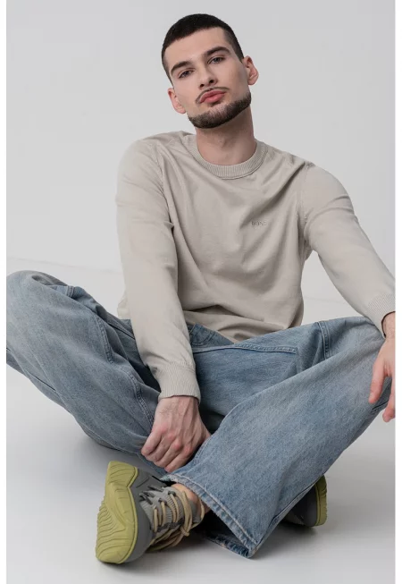 Суитшърт Asac с лого - Бежов