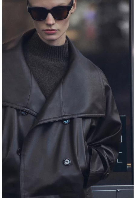 Свободно яке от еко кожа