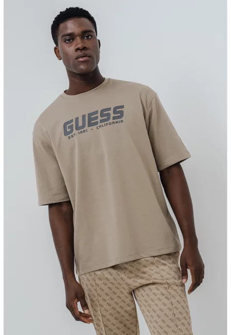 Тениска с лого и 3/4 ръкави