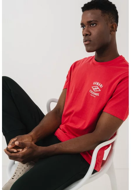 Тениска с овално деколте и лого