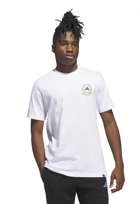 Тениска с овално деколте и принт