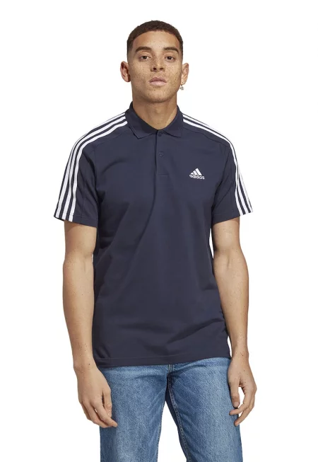 Тениска с яка и лого