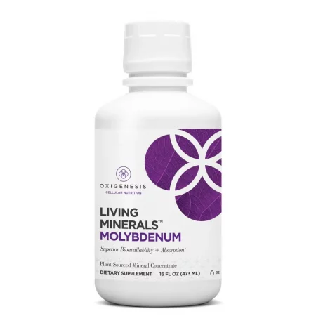 Улеснява разграждането на аминокиселини и токсини - Молибден Living Minerals, 473 ml