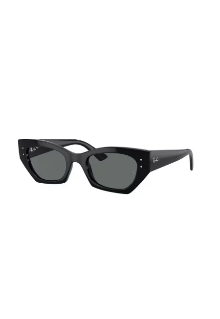 Унисекс слънчеви очила Cat-Eye - Черен