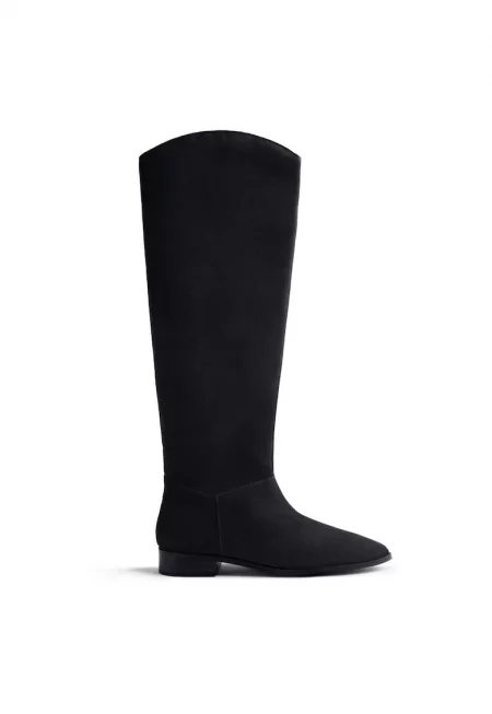 Велурени ботуши Fostoria - Черен