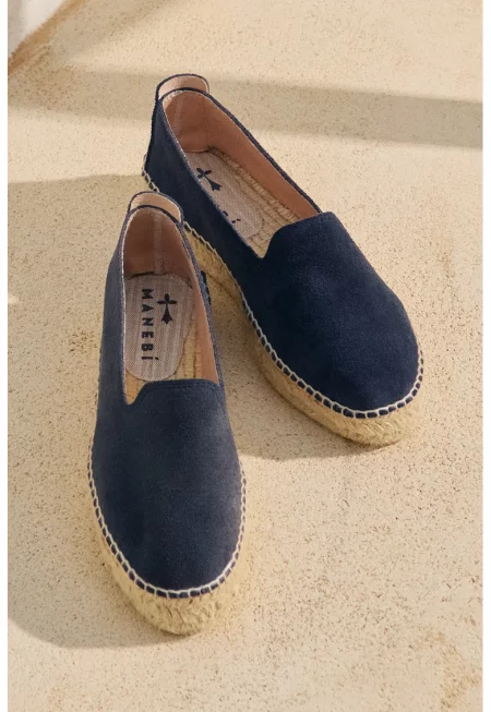 Велурени еспадрили - Тъмносин