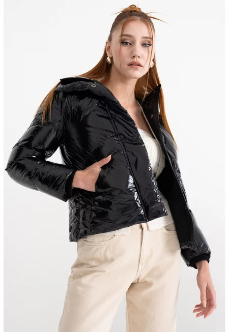 Яке с капси - Черен