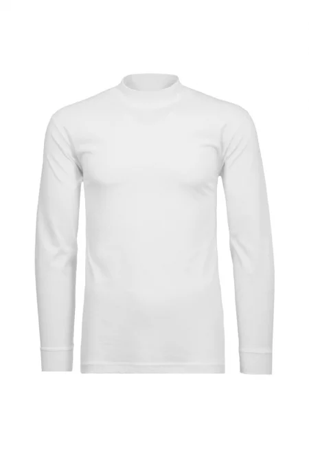 Блуза със средновисока яка