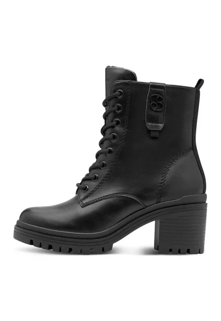 Боти от еко кожа с масивен ток