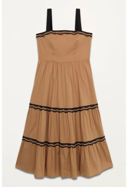 Дълга рокля с макраме