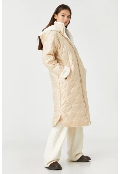 Дълго зимно яке с еко пух