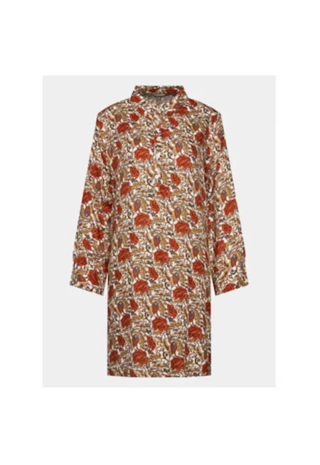 Дамска нощница -  302994175 - Полиестер - Оранжев