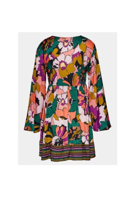 Дамска рокля -  303748159 - Вискоза/Вискоза - Многоцветен - Многоцветен