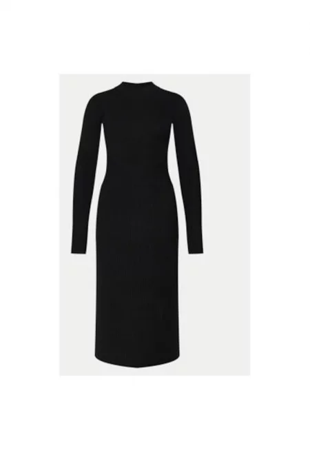 Дамска рокля -  304549342 - Вълна/Полиамид - Черна - Черен
