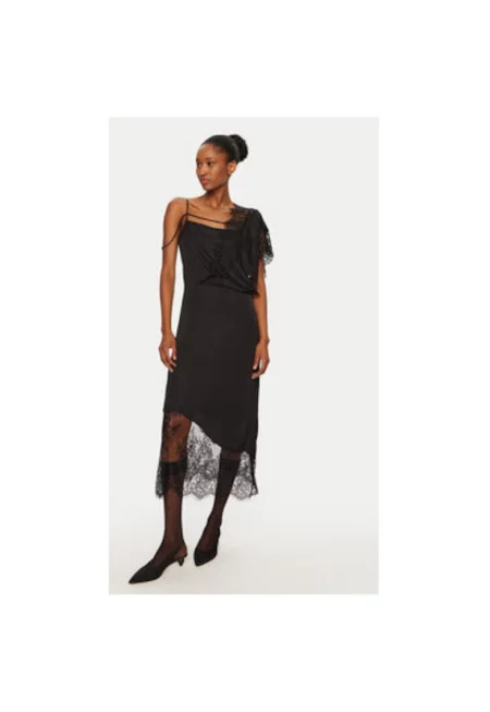 Дамска рокля -  304891427 - Вискоза - Черна - Черен