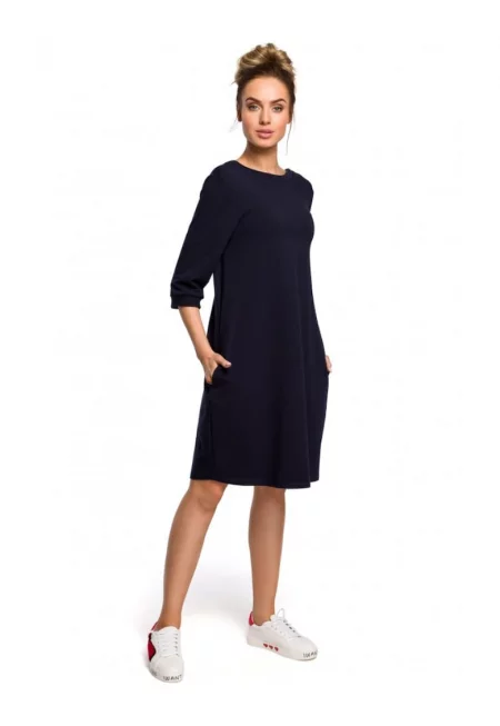 Дамска рокля -  Памук/Еластан -