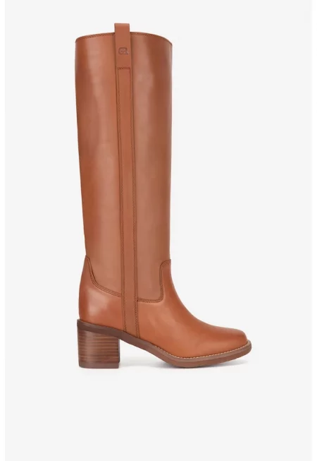 Дамски ботуши  5905588943068 - Естествена кожа - Кафяв - Кафяв