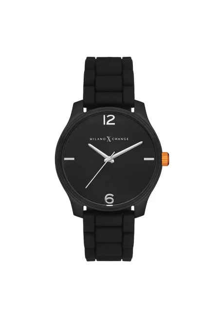 Дамски часовник  MEX1160 спортен черен 38x10мм силикон стомана