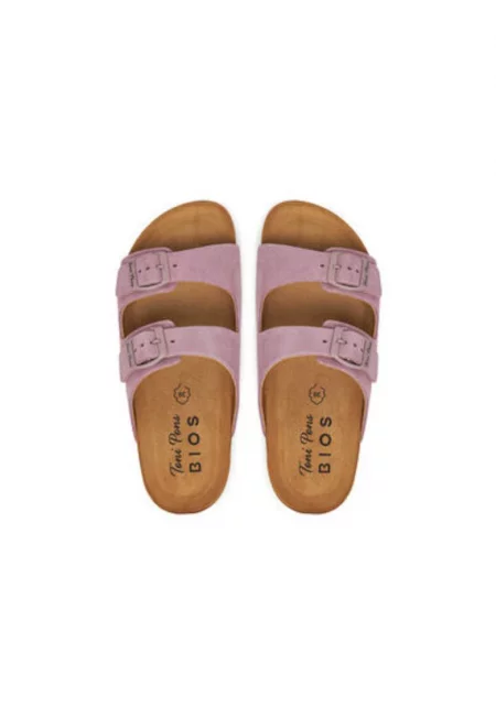 Дамски джапанки - GHANA-QT -  Естествена кожа - Кафяв