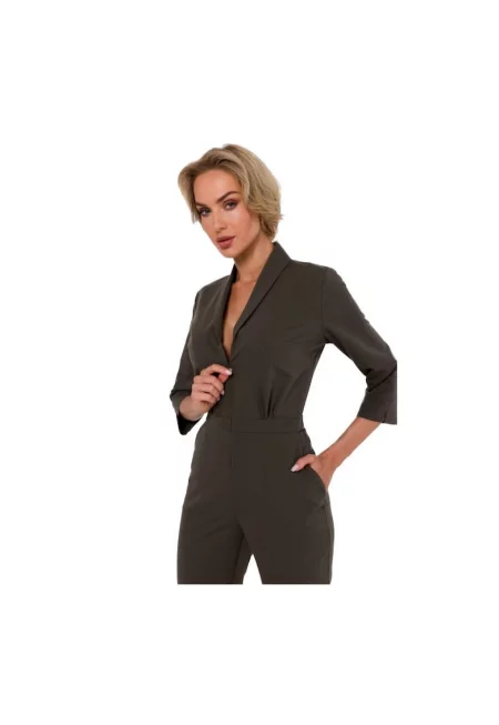 Дамски гащеризон - Made of Emotion - Andrenna - цвят каки