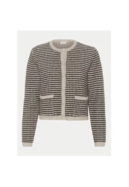 Дамски кардиган -  304751929 - Акрил/Рециклиран полиестер/Полиамид - Бежов - Бежов