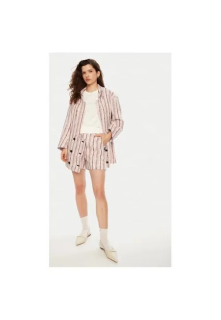 Дамски къси панталони -  304891274 - Полиестер/Вълна/Памук - Розов - Розово