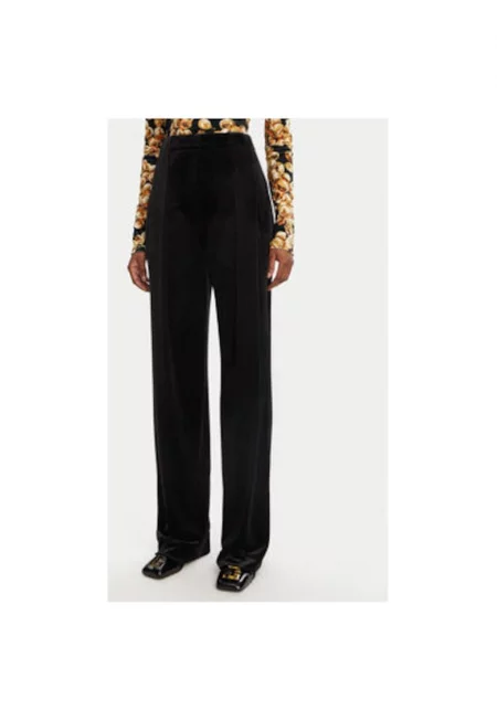 Дамски панталон -  305313508 - Полиестер - Еластан - Черен