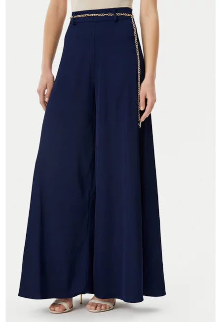 Дамски панталон -  305318183 - Полиестер - Син - Син