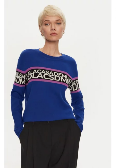 Дамски пуловер -  304864759 - Вискоза/Найлон - Син - Син