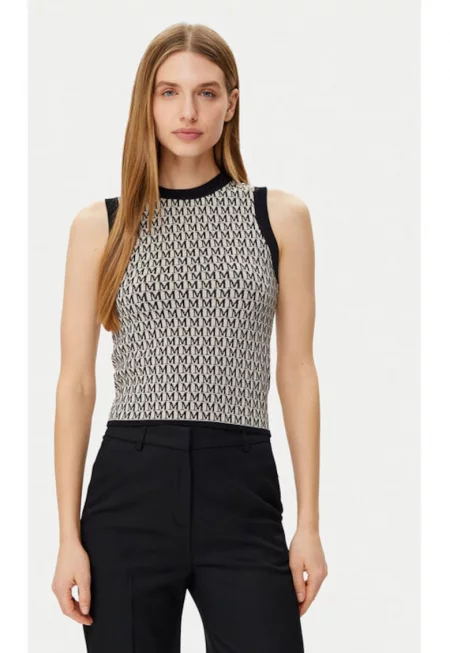 Дамски топ -  305253156 - Вискоза/Полиамид - Черен