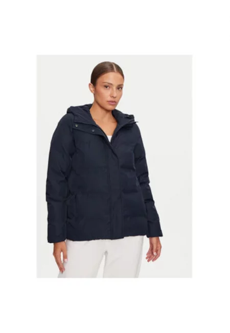 Дамско синьо полиестерно яке - Син