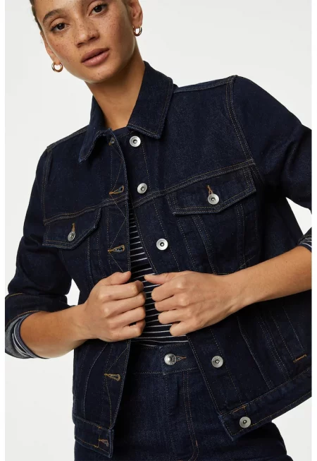 Дънково яке с джобове