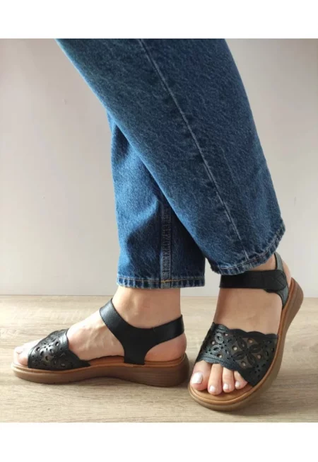 Ежедневни дамски сандали  33177 Черно - Черен