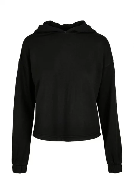Худи с модал - Черен